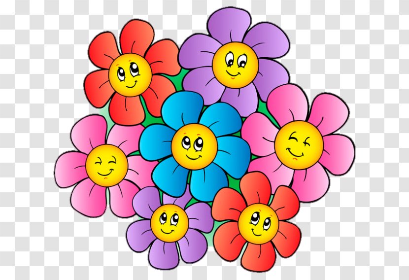 Drawing Flower Cartoon - Cut Flowers Transparent PNG