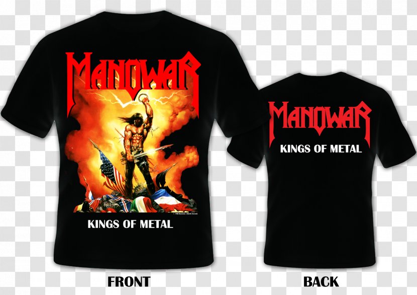 T-shirt Kings Of Metal Manowar Heavy Guns N' Roses Transparent PNG