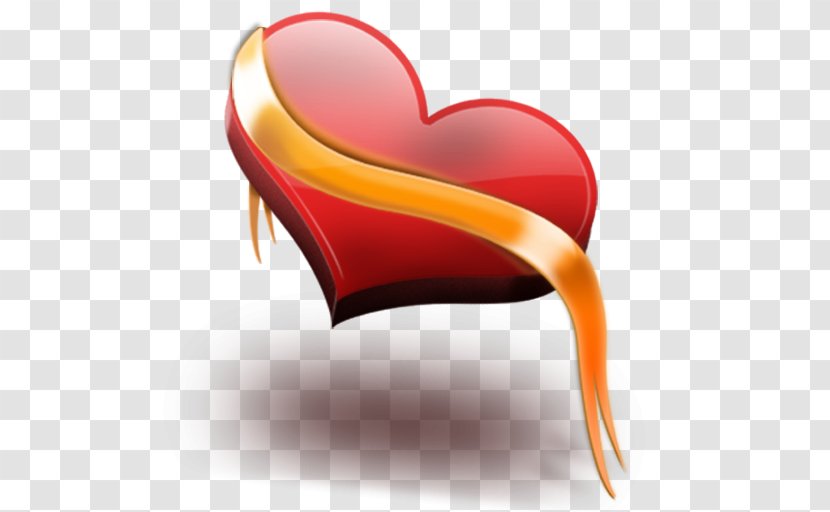 Heart Clip Art - Red - GOLDEN RİBBON Transparent PNG