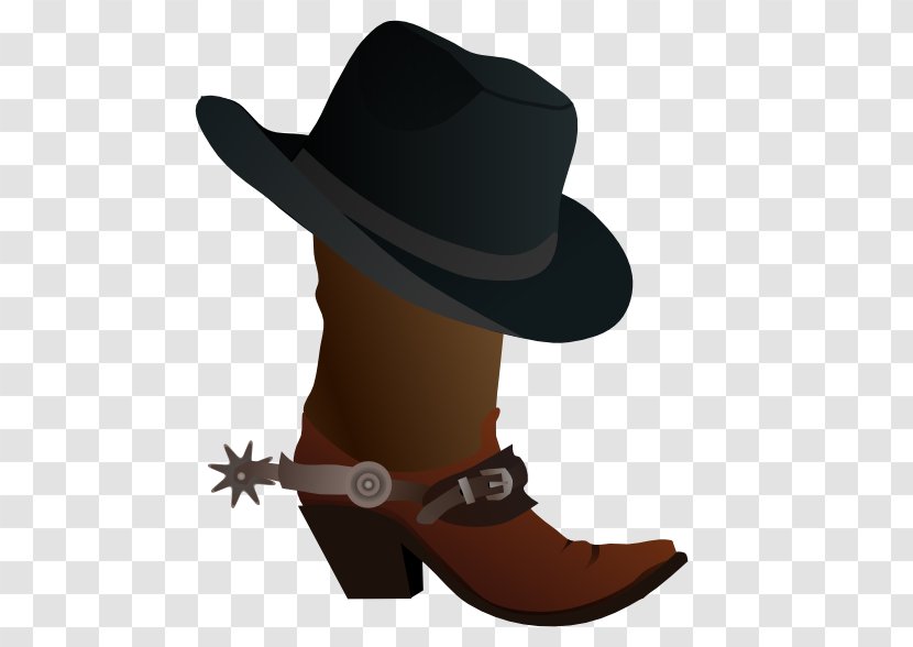Cowboy Boot Hat Clip Art - Fedora Transparent PNG