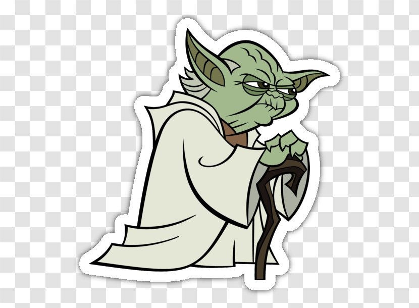 Yoda Star Wars: The Clone Wars Drawing Clip Art - Line Transparent PNG