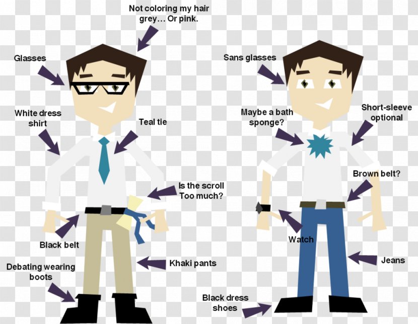 Cartoon Human Behavior Technology Uniform Transparent PNG