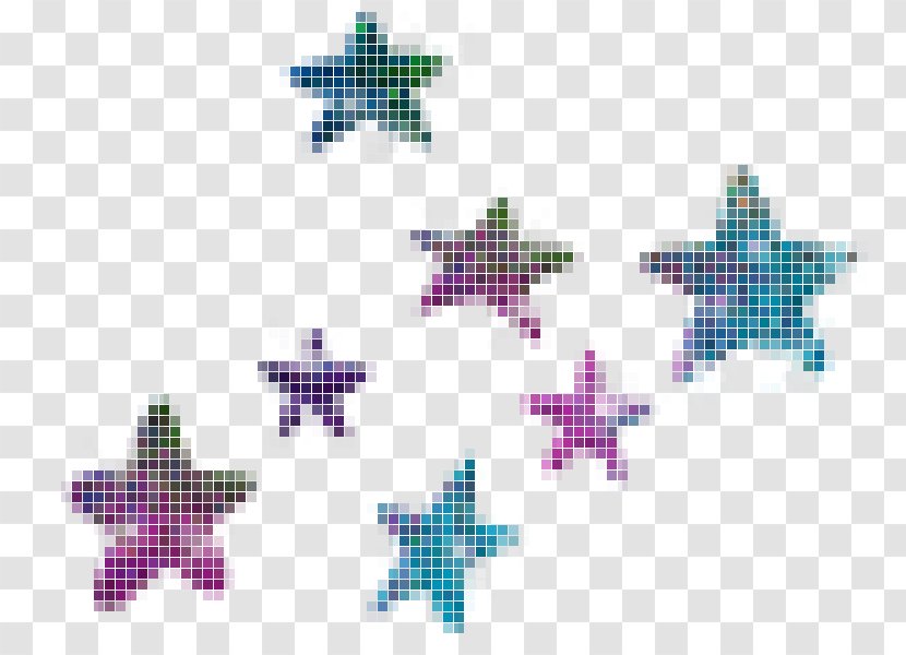 Star Christmas Card Glitter Transparent PNG