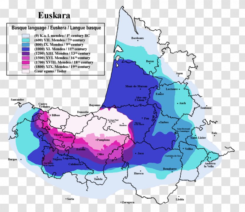 Basque Language Country Basques Map - Water Resources Transparent PNG