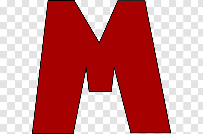 Red Letter M Clip Art - Case - The Transparent PNG