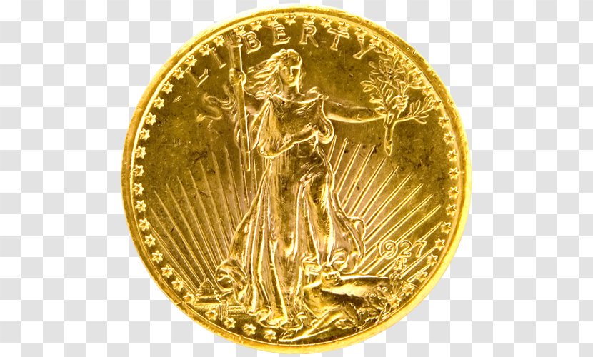 Gold Coin Double Eagle - Money Transparent PNG