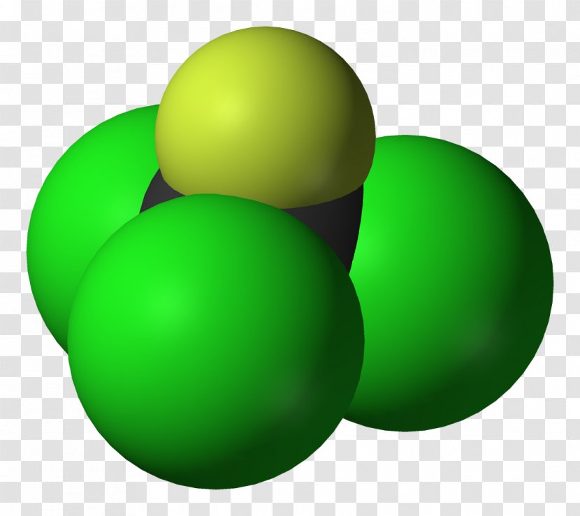 Trichlorofluoromethane Chlorofluorocarbon Fluorine Ozone - Molecule Vector Transparent PNG