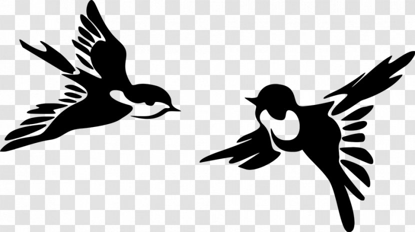 Bird Swallow Silhouette Clip Art Transparent PNG