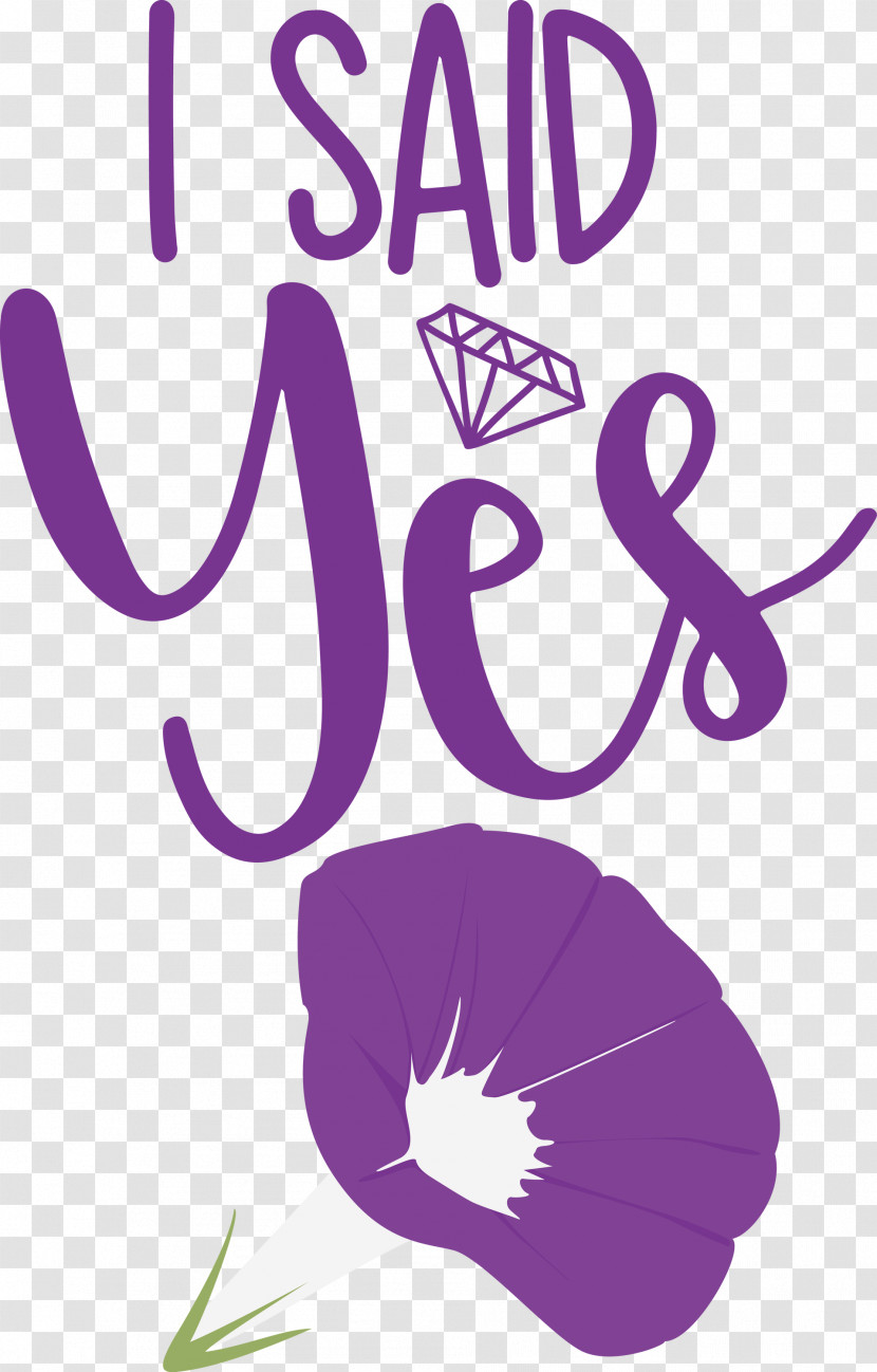 I Said Yes She Said Yes Wedding Transparent PNG