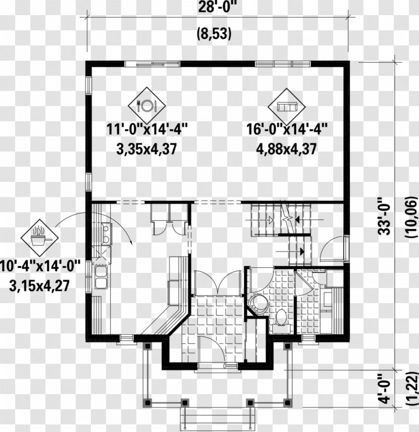 Floor Plan Paper Furniture White - Rectangle - European Style Square Transparent PNG