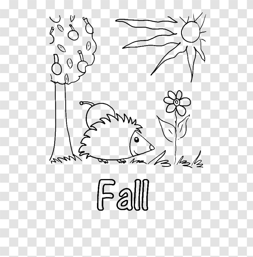 Coloring Book Colouring Pages Autumn Season Child - Tree - Pine Branch Page Transparent PNG
