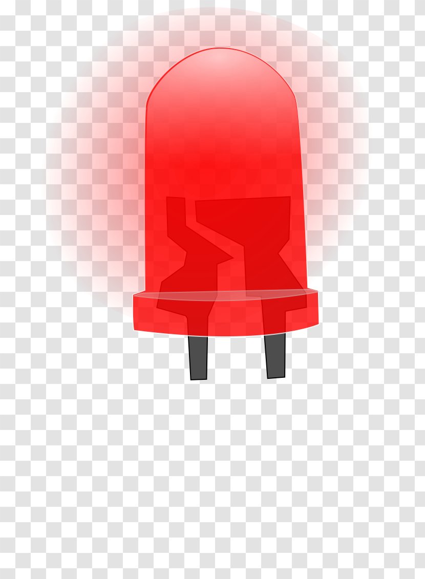 Light-emitting Diode LED Lamp Incandescent Light Bulb Clip Art - Lighting - Red Transparent PNG