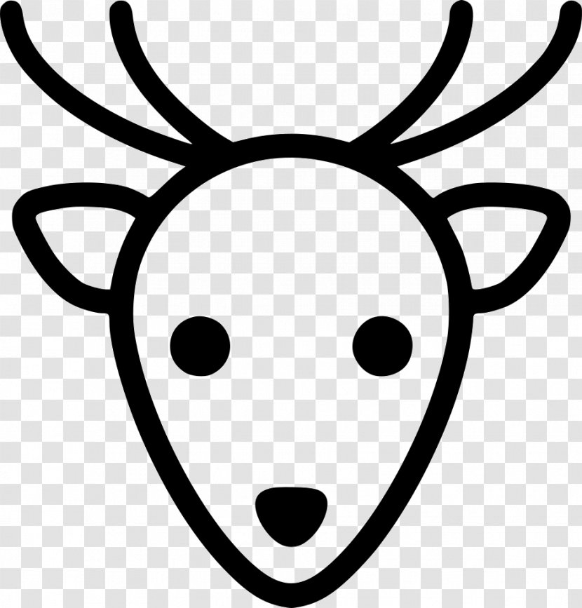 Reindeer Rudolph Moose - Head - Deer Transparent PNG
