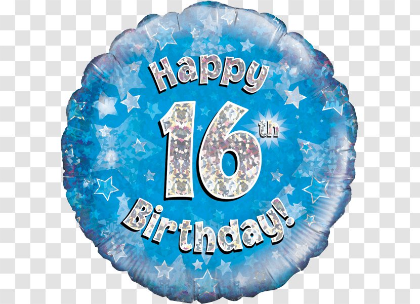 Gas Balloon Birthday Sweet Sixteen Gift Transparent PNG