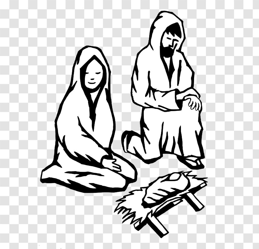 Nativity Scene Christmas Child Coloring Book Clip Art Transparent PNG