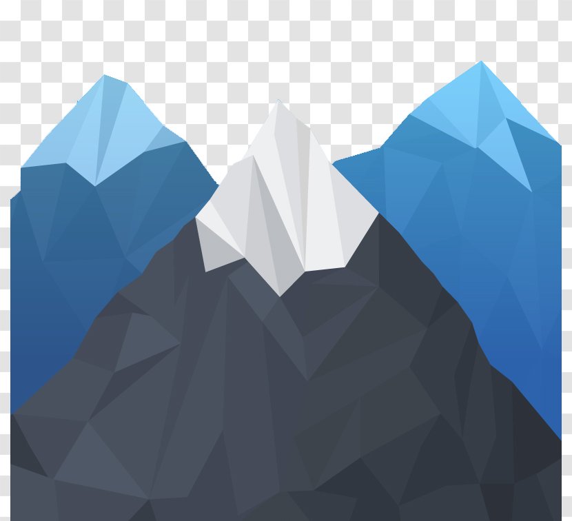 Geometry Geometric Shape Mountain - Triangle - Vector Snow Peak Transparent PNG