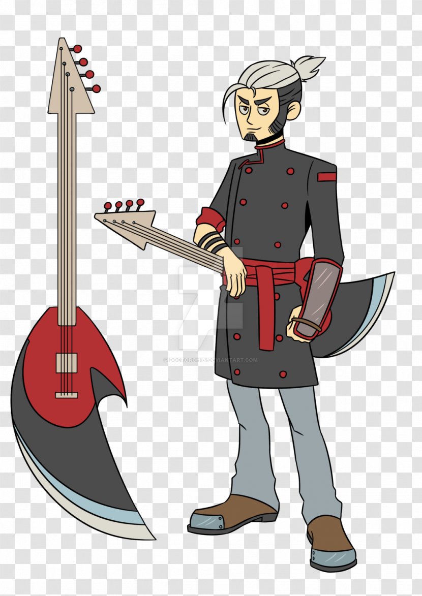 String Instruments Sword Cartoon Technology - The Doctor Took A Of His Teeth Transparent PNG