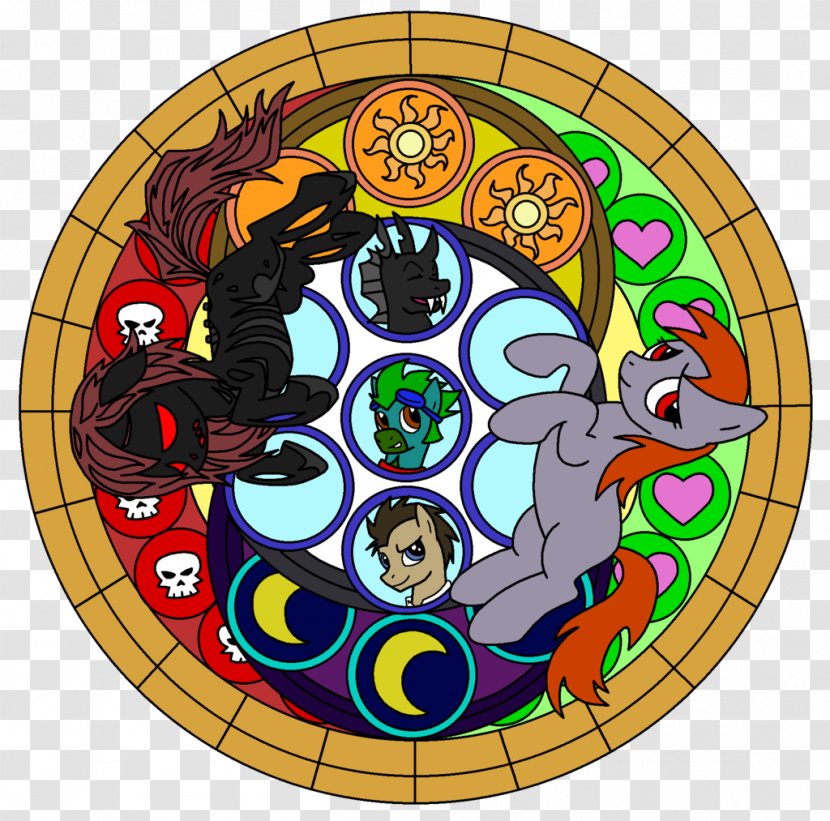 Stained Glass Cartoon Recreation - Material Transparent PNG