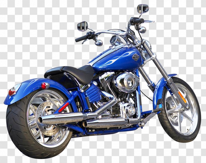 Harley-Davidson Motorcycle Bicycle Softail - Accessories - Blue Harley Davidson Bike Transparent PNG
