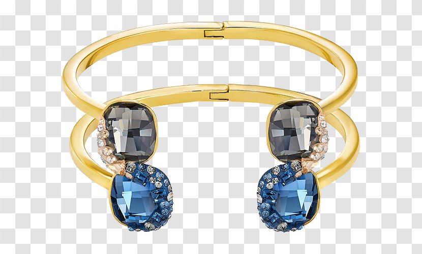 Earring Swarovski AG Bangle Bracelet Jewellery - Blue - Jewelry Gold Transparent PNG
