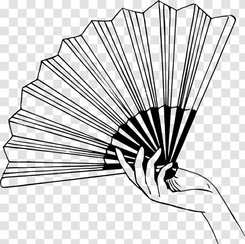 Hand Fan Drawing Clip Art Transparent PNG