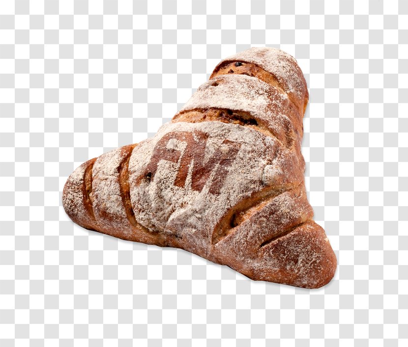 Rye Bread Brown Croissant Bakery - Fondant Icing Transparent PNG