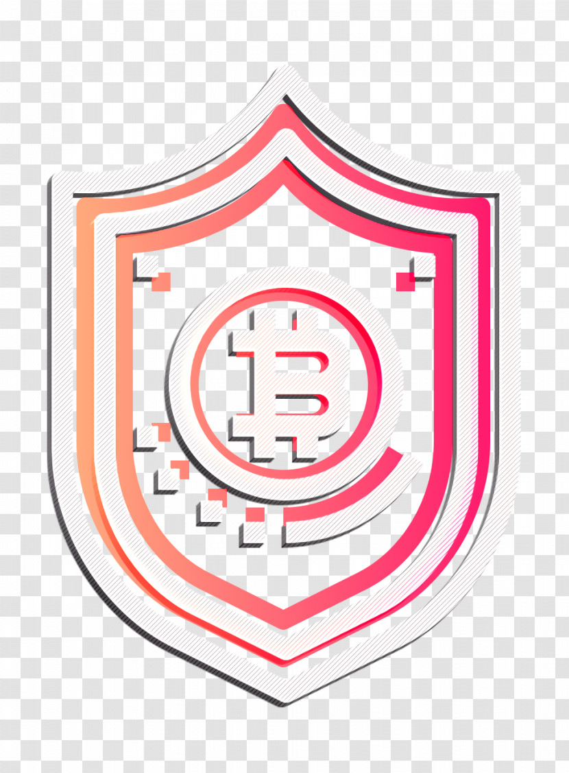 Shield Icon Bitcoin Icon Transparent PNG