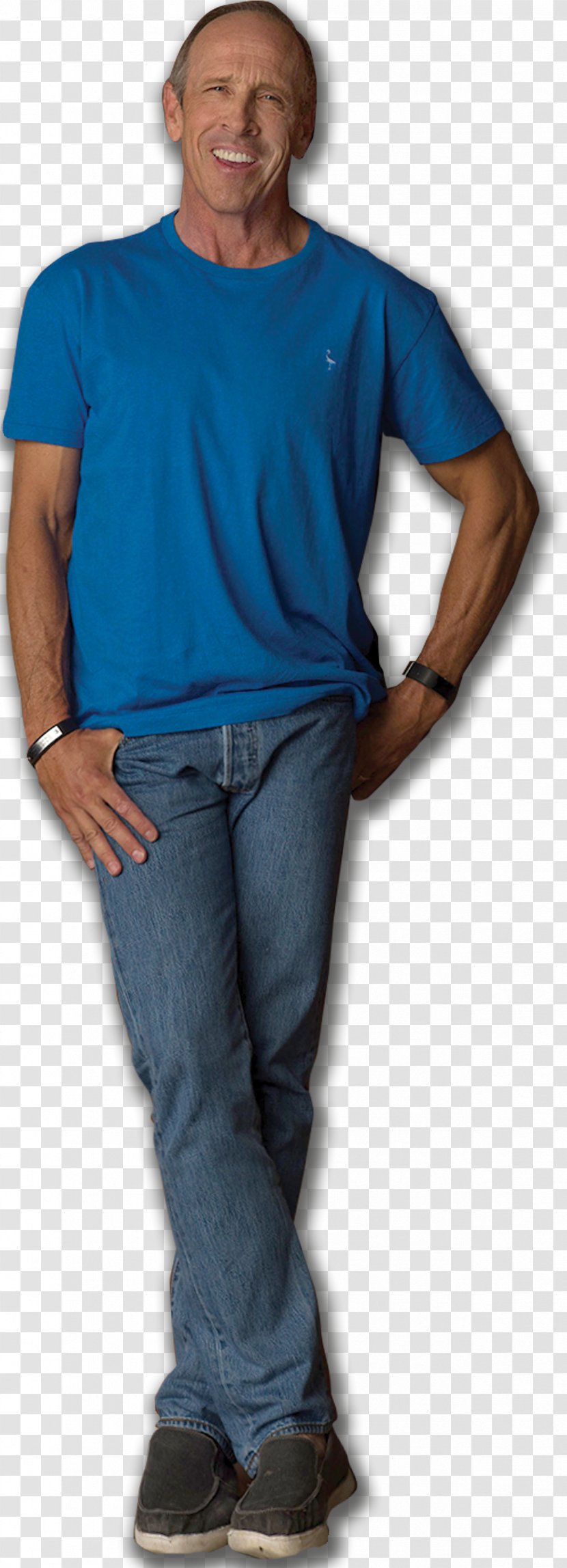 Jeff Allen T-shirt Shoulder Comedian Sleeve - Electric Blue Transparent PNG