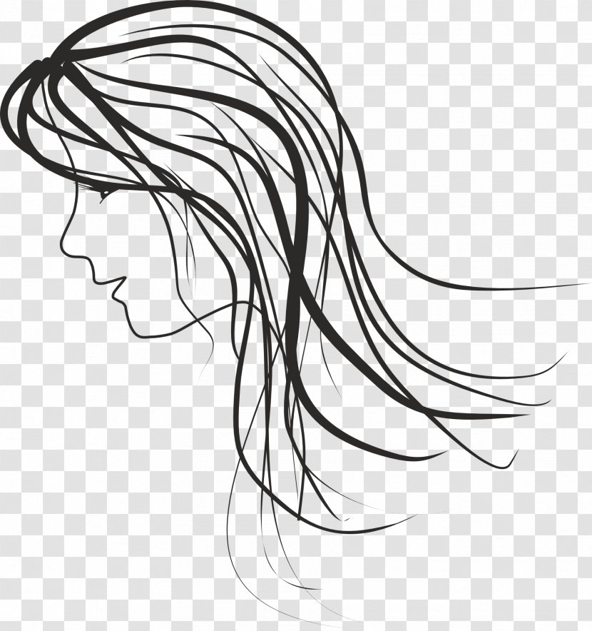 Clip Art Sketch Image Woman - Frame Transparent PNG