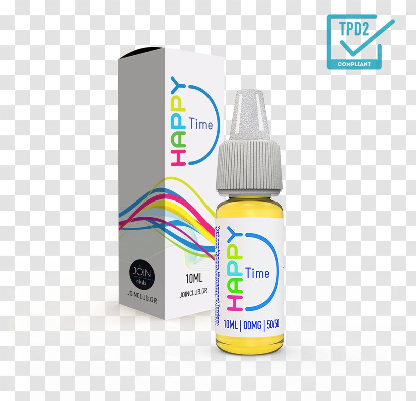 Electronic Cigarette Aerosol And Liquid Flavor Vapor - Nicotine - Happy Time Transparent PNG