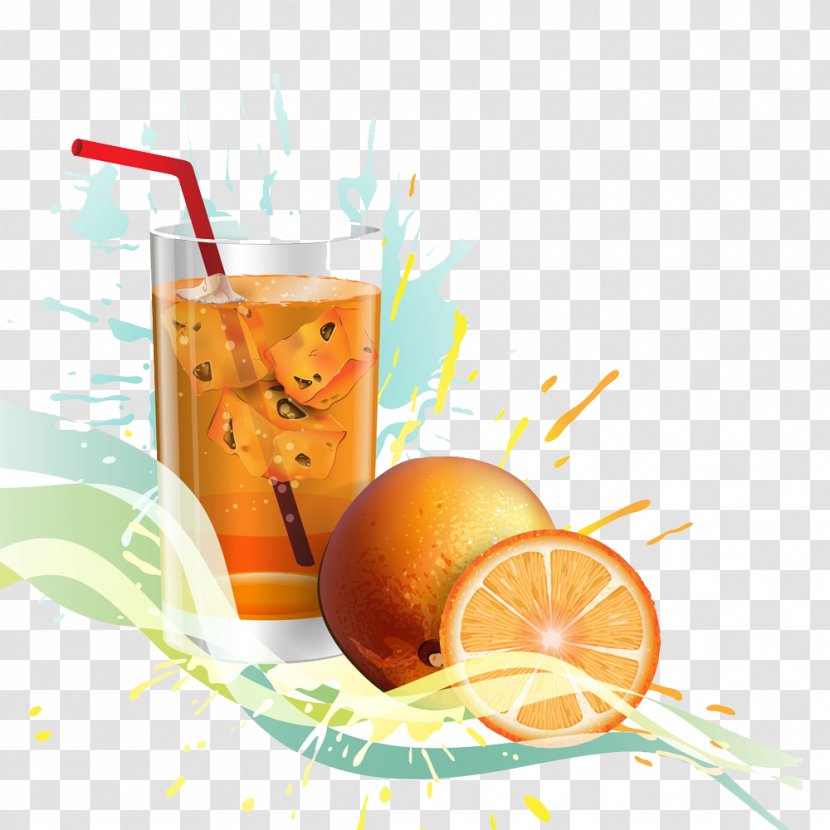 Orange Juice - Harvey Wallbanger - Oranges And Glass Transparent PNG