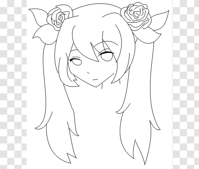 Line Art Drawing DeviantArt Clip - Heart - Rose Lineart Transparent PNG