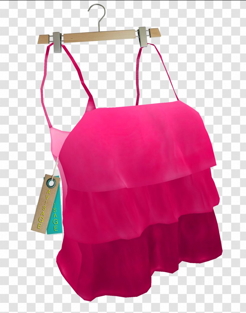 Handbag Shoulder Pink M - Neon Shape File Transparent PNG
