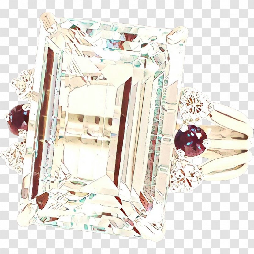 Jewellery Fashion Accessory Gemstone Diamond Engagement Ring - Cartoon - Rectangle Transparent PNG