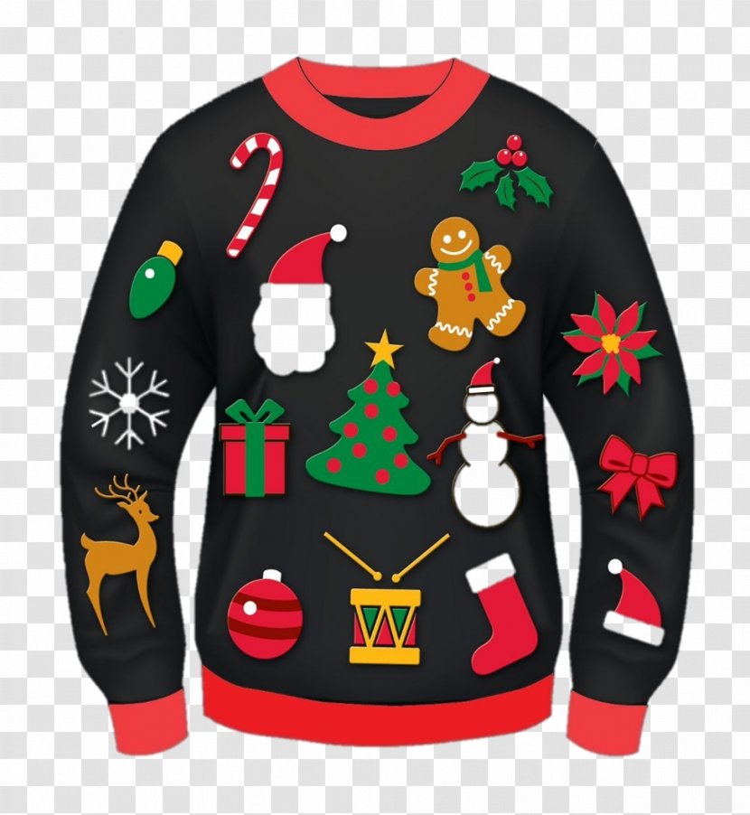 Christmas Jumper Sweater Clip Art - Sleeve Transparent PNG