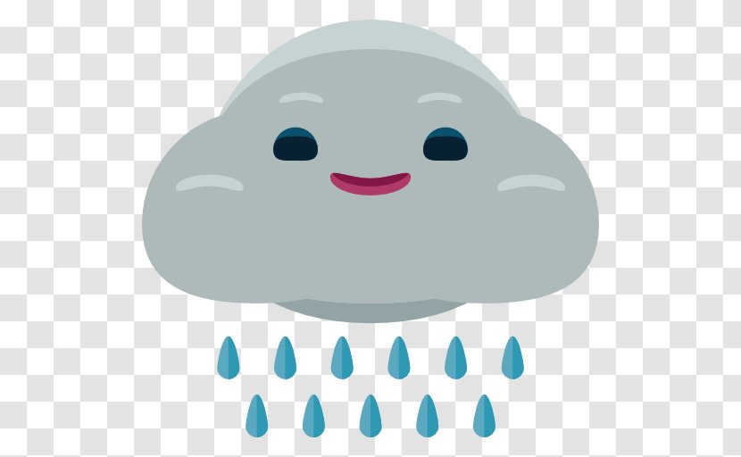 Rain Icon - Smile - A Cloud Transparent PNG