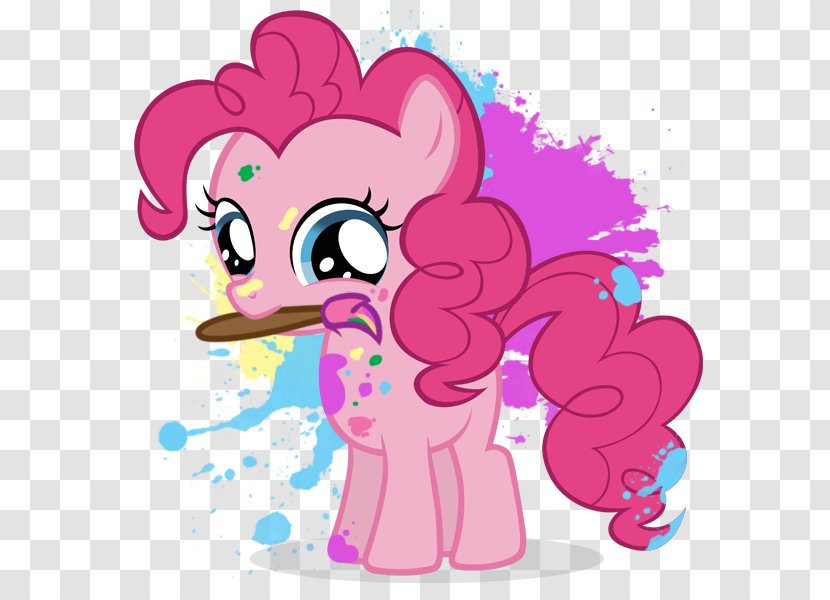 Pinkie Pie Pony Rarity Twilight Sparkle Princess Cadance - Silhouette - Paint Rainbow Transparent PNG