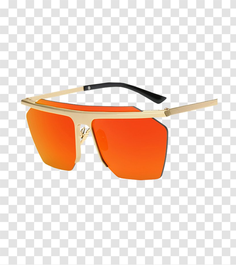 Goggles Mirrored Sunglasses - Female Transparent PNG