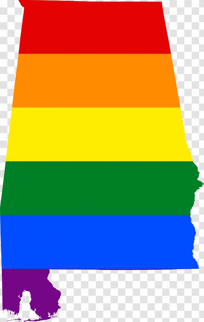 Flag Of Alabama Map Wikimedia Commons Rainbow - Lgbt Transparent PNG