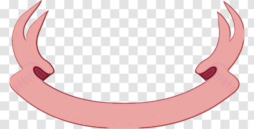 Pink Nose Mouth Clip Art Neck - Wet Ink - Ear Transparent PNG