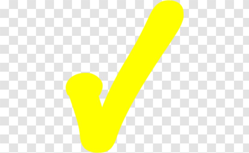 Check Mark X Clip Art - Yellow - Logo Transparent PNG