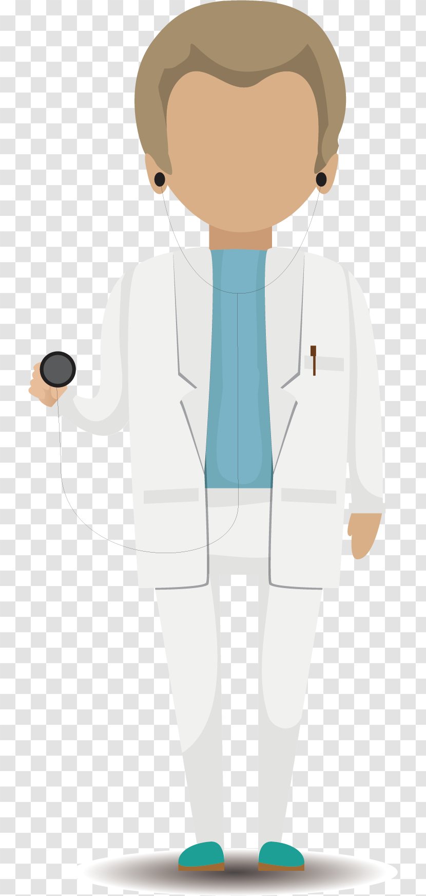 Cartoon Illustration - Uniform - Male Doctor Transparent PNG