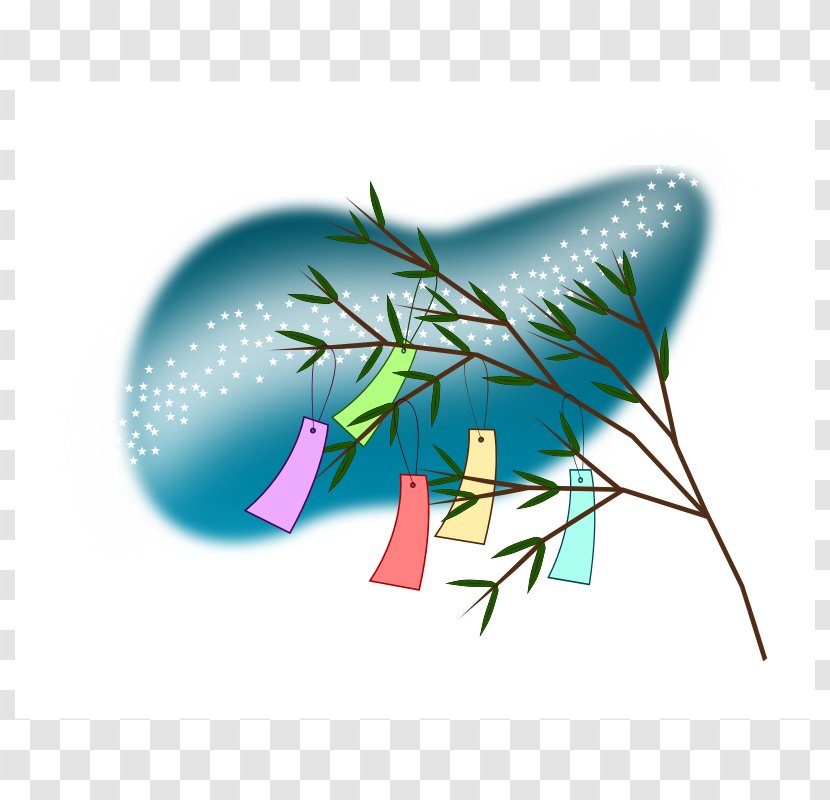 Wish Tree Tanabata Clip Art - Feather - Milky Way Transparent PNG
