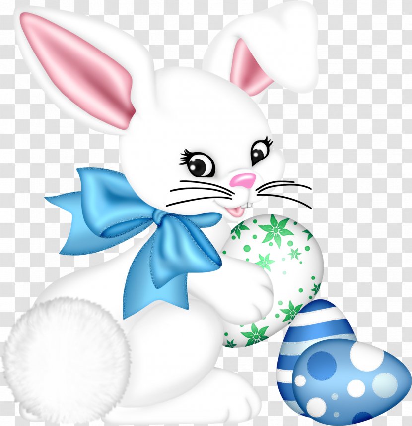 Easter Egg Background - Rabbit - Tail Rabbits And Hares Transparent PNG