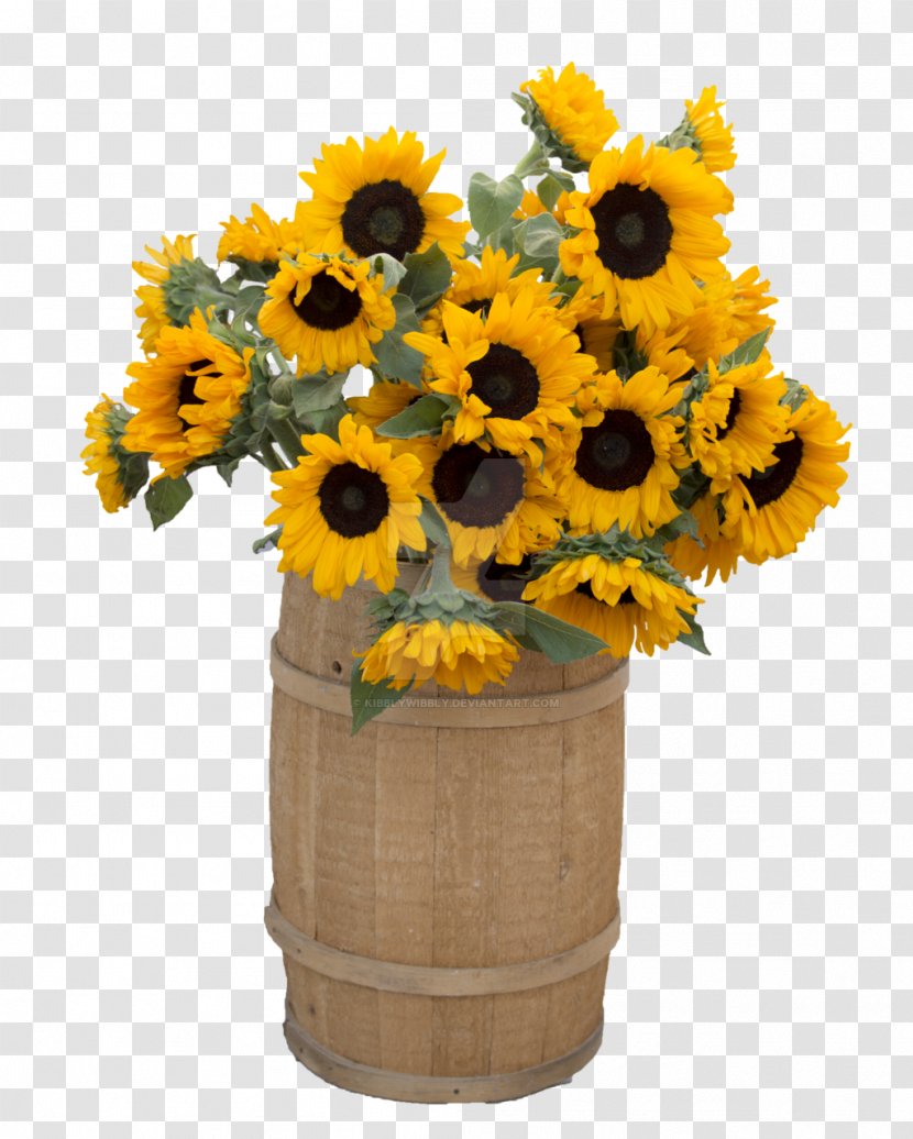 Common Sunflower Vase Cut Flowers Seed - Flowering Plant Transparent PNG
