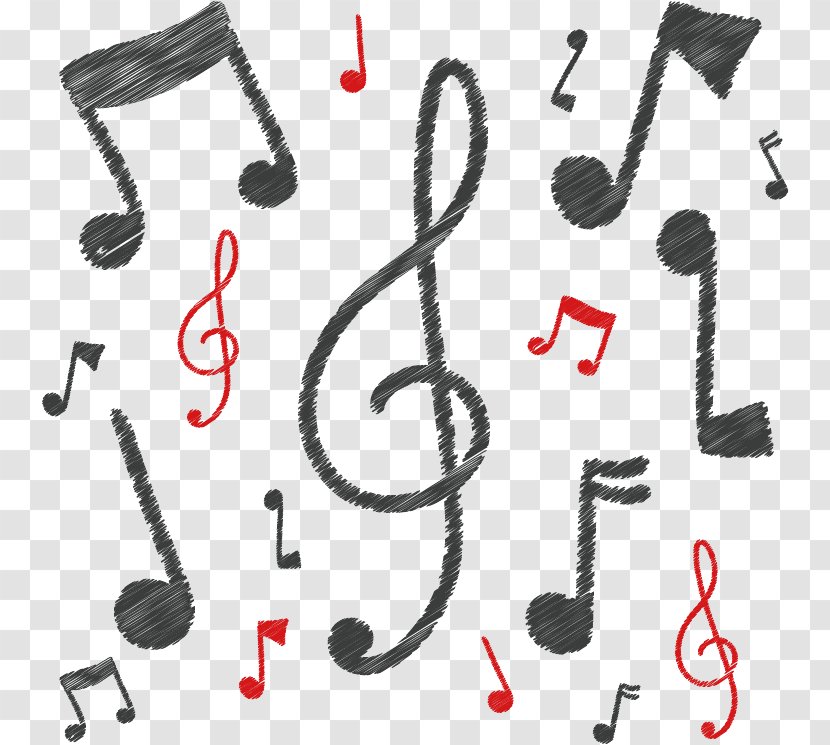 Musical Note - Watercolor - Creative Hand-painted Notes Background Material Transparent PNG