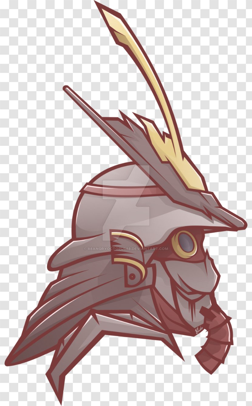 Samurai Logo Art - Kabuto Transparent PNG