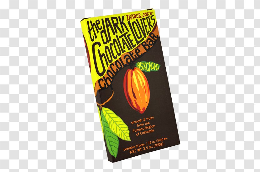Chocolate Bar Trader Joe's Dark - Cacao Tree - Lovers Eating Transparent PNG