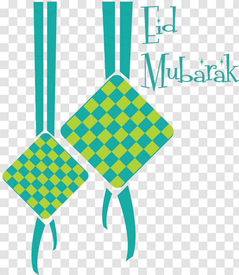 Eid Mubarak Ketupat Transparent PNG