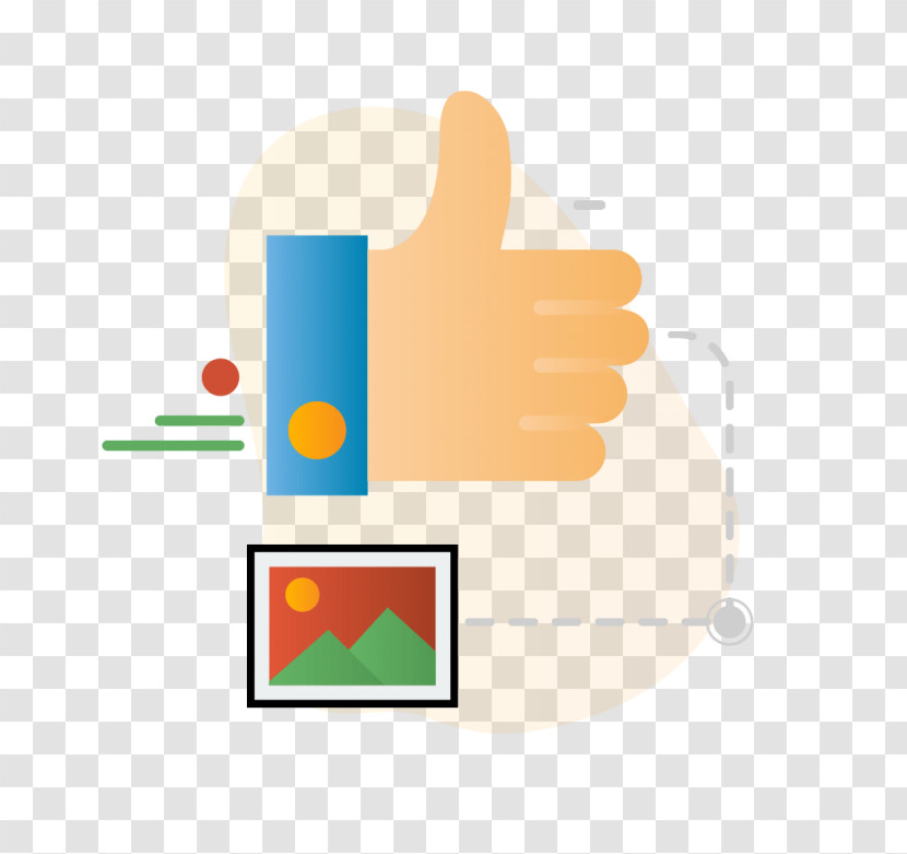 Hand Finger Gesture Logo Icon Transparent PNG